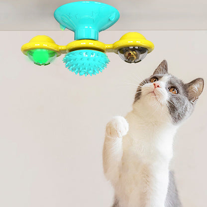 Rotating Cat Windmill Toy