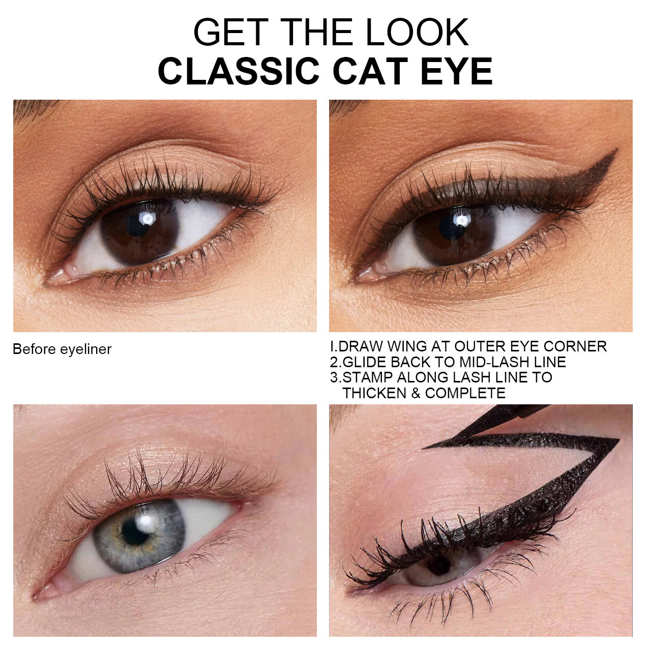 PHOFAY Double Head Liquid Eyeliner – Waterproof & Smudge-Proof