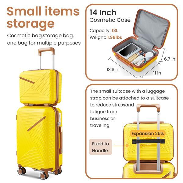 4-Piece Luggage Set – Lightweight Travel Suitcase with Spinner Wheels