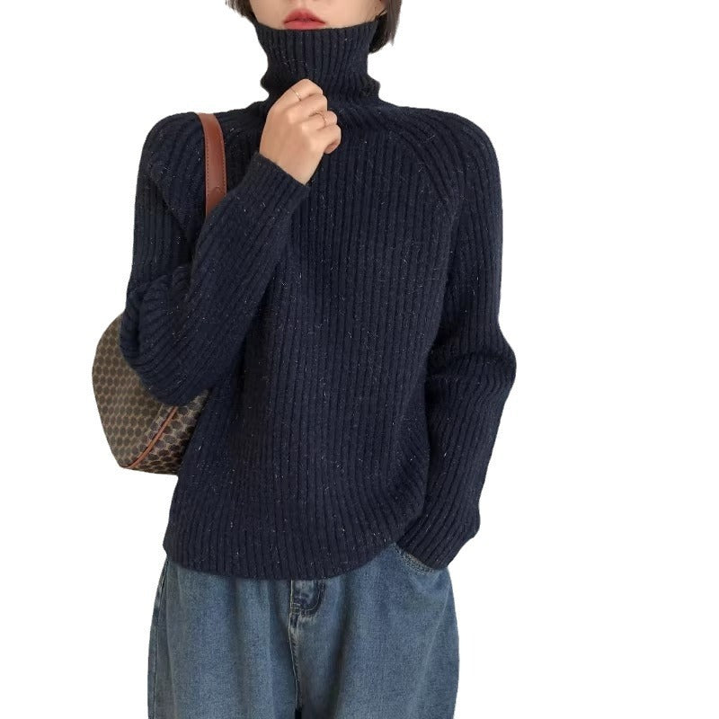 Women’s Shiny Soft Turtleneck Sweater