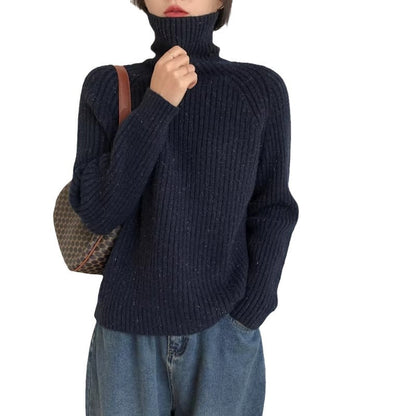 Women’s Shiny Soft Turtleneck Sweater