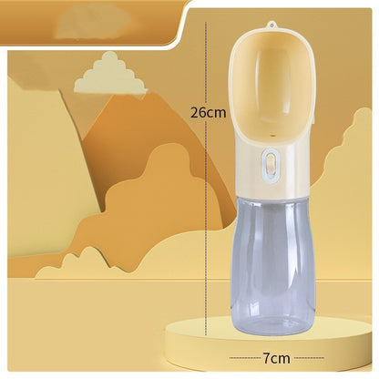 Portable Dog Water Bottle Feeder – Travel Pet Drinking & Food Bowl for Outdoor Use