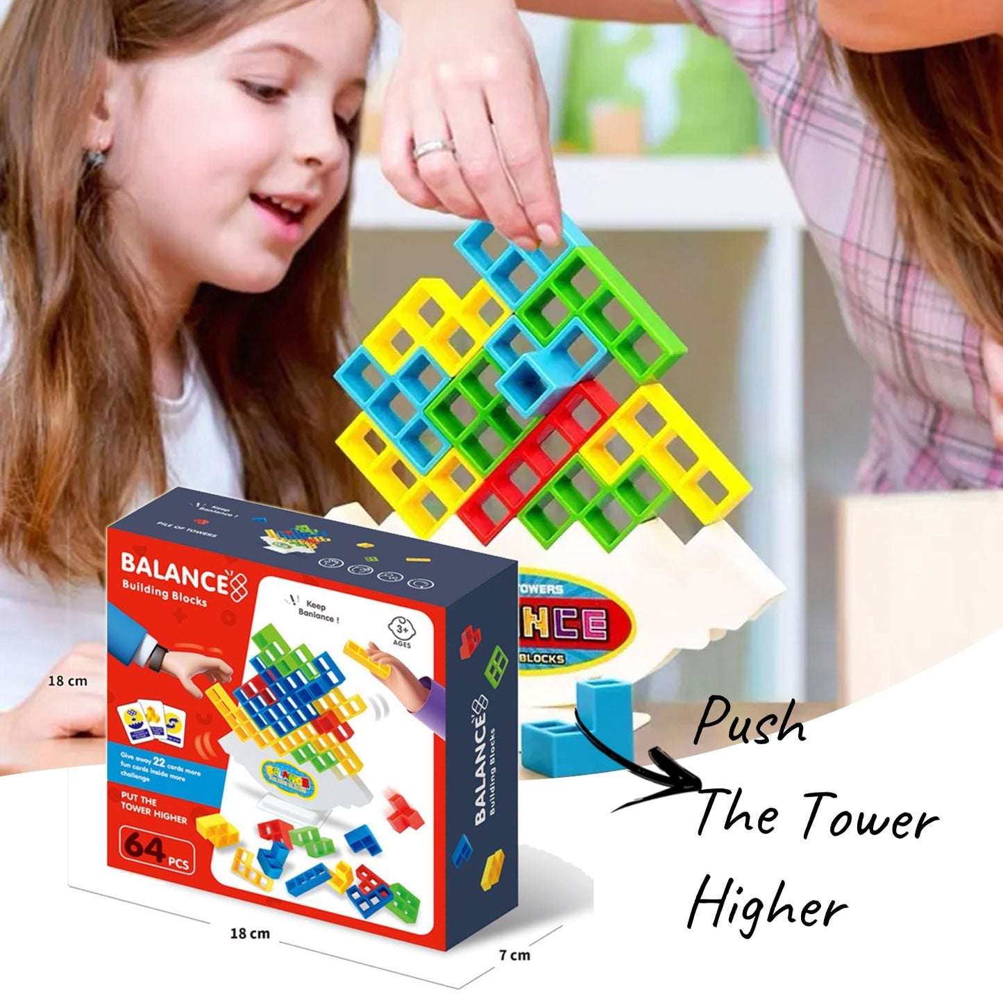 Balance Stacking Tower Game – Fun Block Puzzle for Kids & Adults