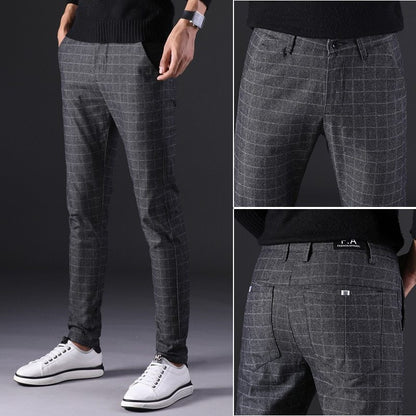 Men’s Slim Straight Trousers