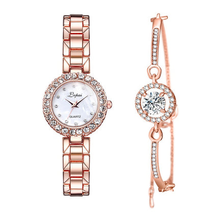 Women’s Luxury Quartz Watch & Bangle Set