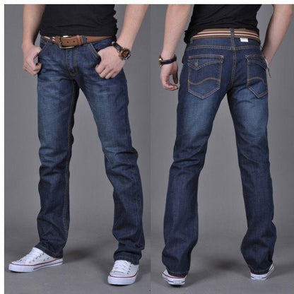 Men’s Straight-Leg Denim Pants – Trendy Casual Jeans