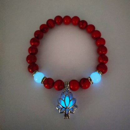 Luminous Lotus Natural Stone Healing Bracelet
