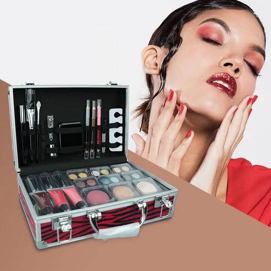 All-in-One Makeup Set – Eyeshadow, Lip Gloss, Blush & Accessories