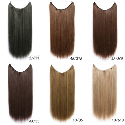 22-Inch Invisible Wire Hair Extension – Silky Straight Synthetic