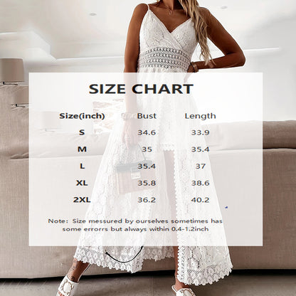 Women’s Elegant Lace V-Neck Sleeveless Jumpsuit
