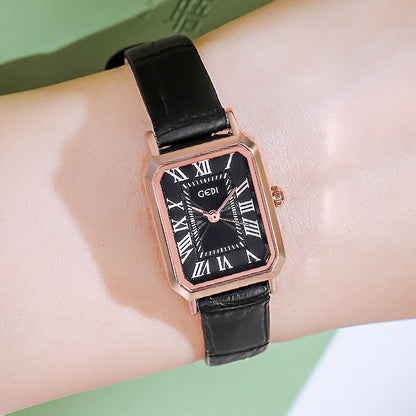 Women’s Retro Waterproof Small Square Watch