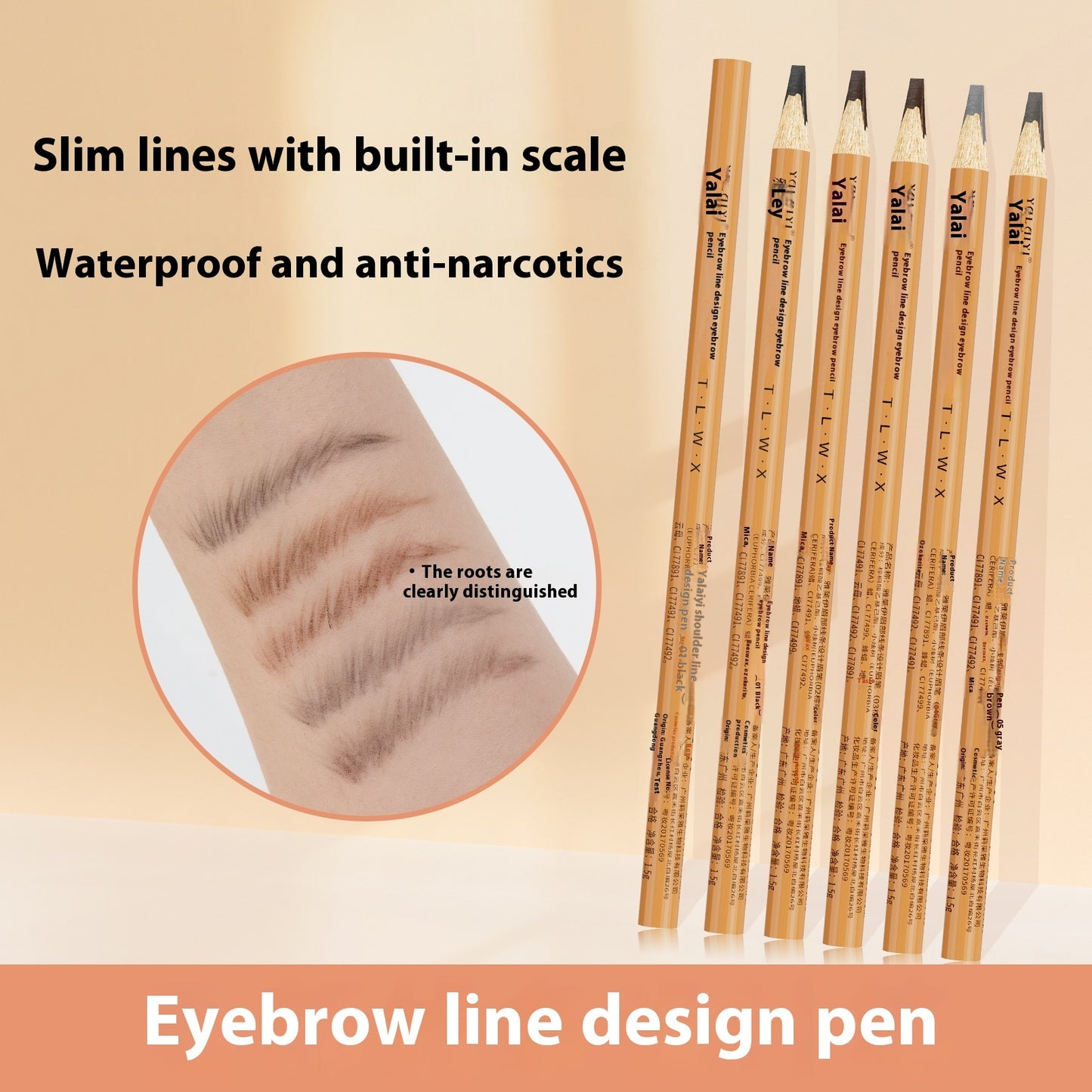 Positioning Waterproof Eyebrow Pencil