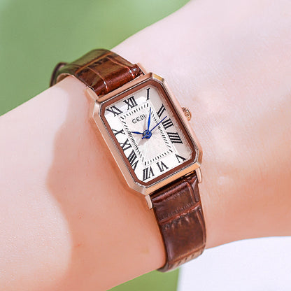 Women’s Retro Waterproof Small Square Watch