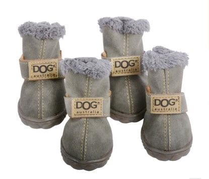 Warm Dog Snow Boots – Thick Winter Shoes for Teddy & Small Breeds