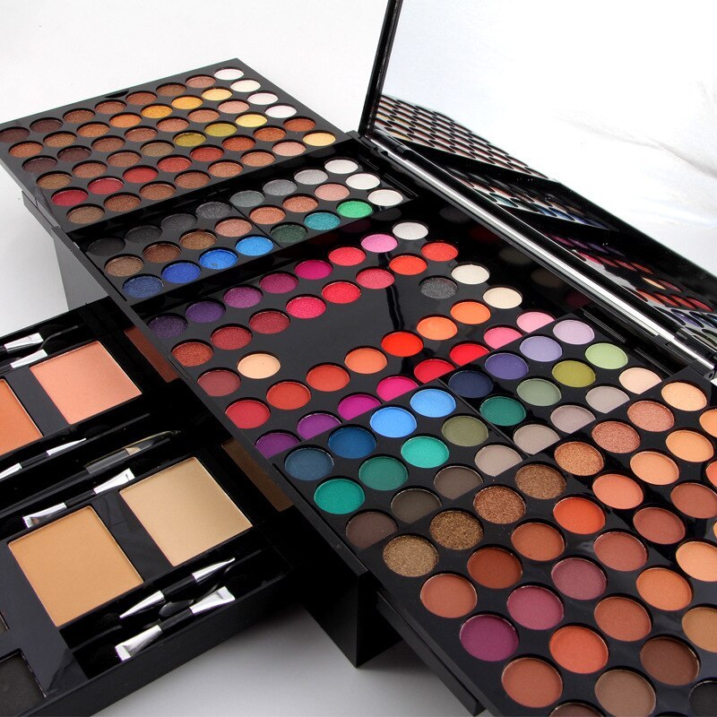 "180 Colors Eyeshadow & Blush Makeup Palette Piano Shape Box"