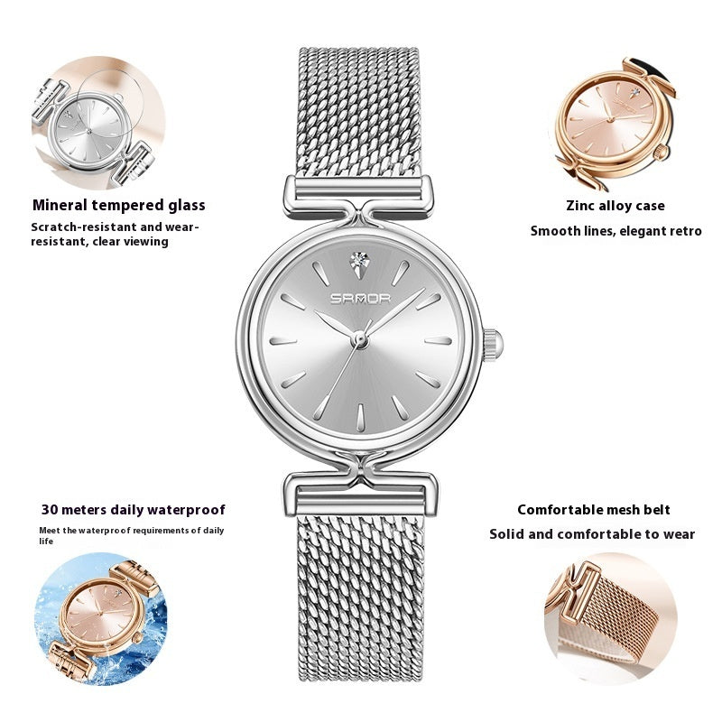 Women’s Retro Mesh Strap Watch