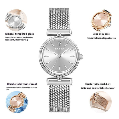 Women’s Retro Mesh Strap Watch