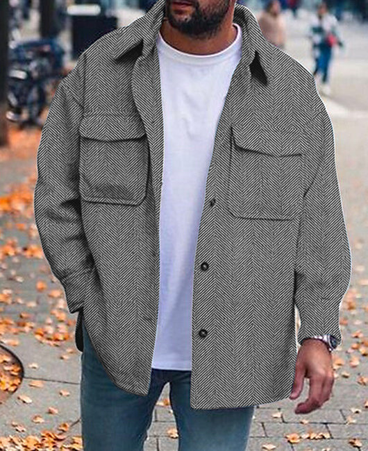 Men’s Polo Collar Work Coat
