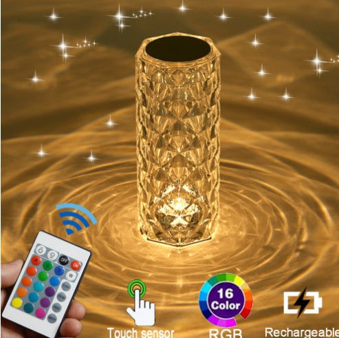 Crystal Diamond LED Table Lamp
