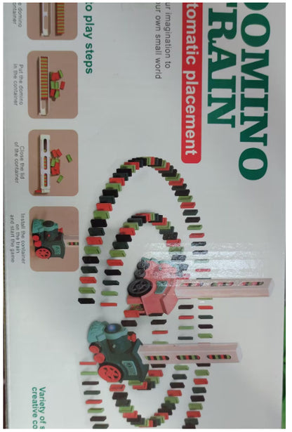 Automatic Domino Train Toy – Electric Block-Laying Puzzle Car