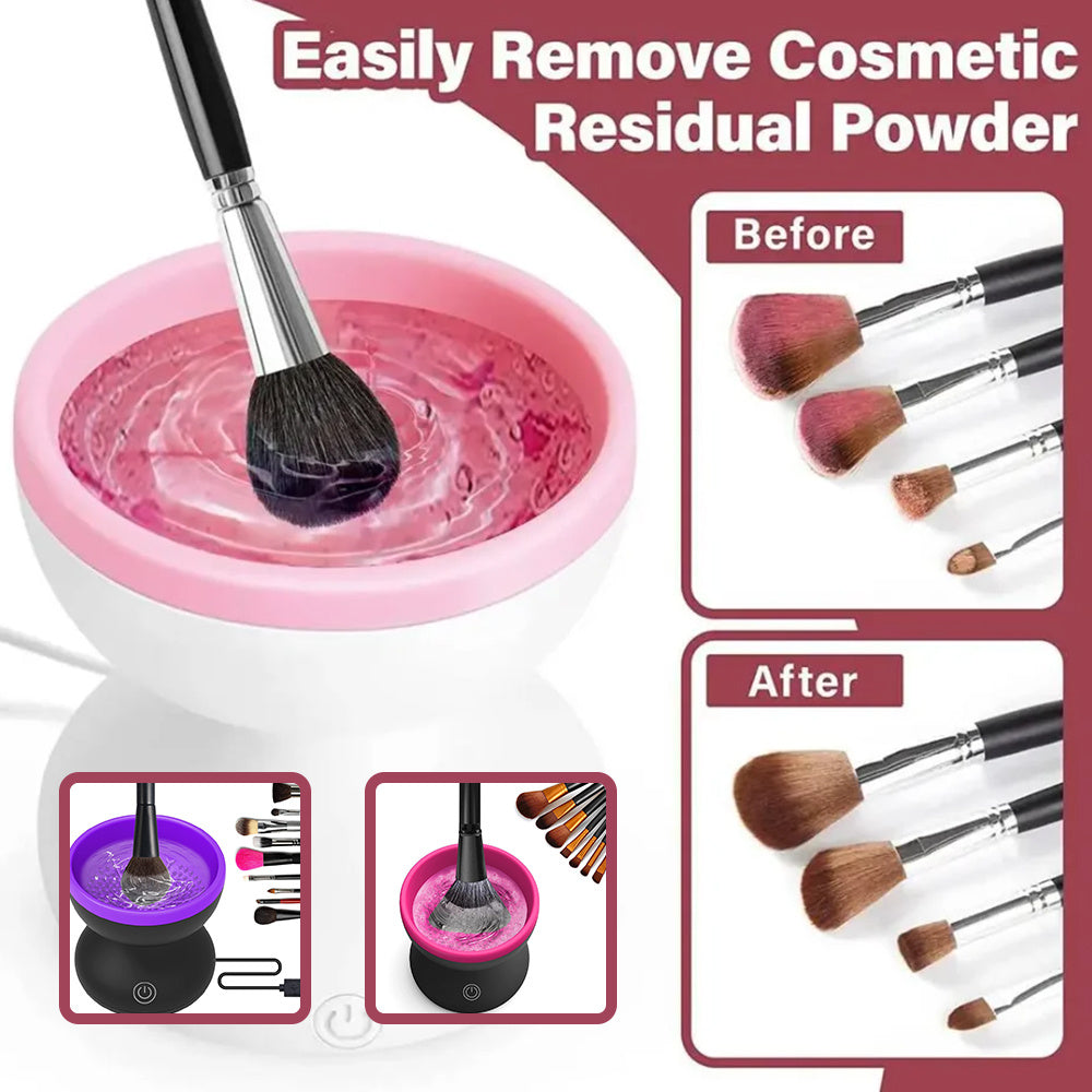 Electric Makeup Brush Cleaner – Portable USB Automatic Cleaning Machine