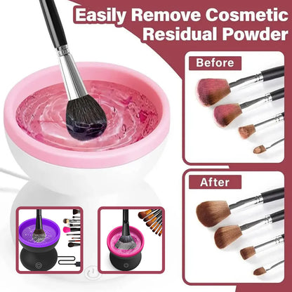 Electric Makeup Brush Cleaner – Portable USB Automatic Cleaning Machine