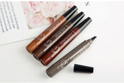 4-Head Eyebrow Pencil – Long-Lasting, Smudge-Proof Brow Pen