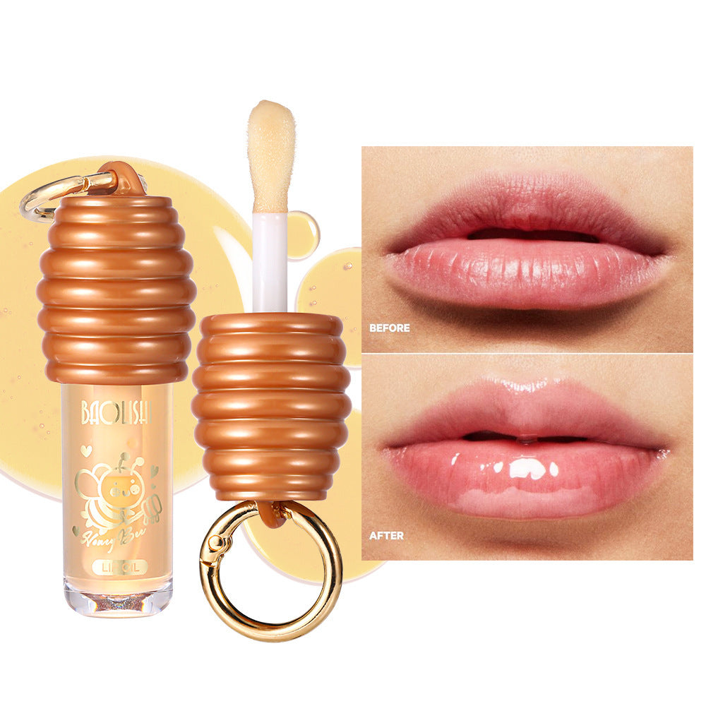 Moisturizing Honey Lip Gloss – Portable Keychain Lip Balm