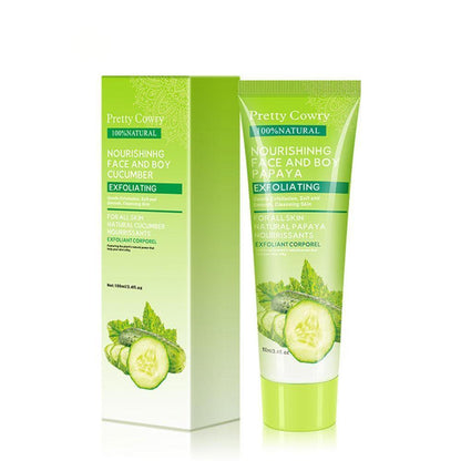 Cucumber Coconut Papaya Exfoliating Gel – Face & Body Cleanser 100ml