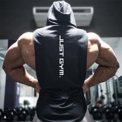 Men’s Hooded Fitness Vest – Loose Fit Workout & Casual Sportswear