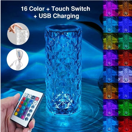 Crystal Diamond LED Table Lamp