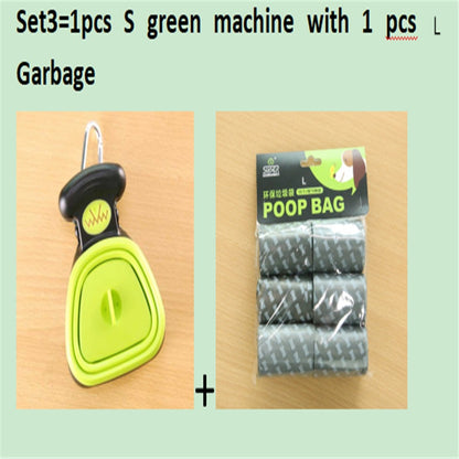 Foldable Dog Pooper Scooper – Travel Pet Waste Picker with Bags