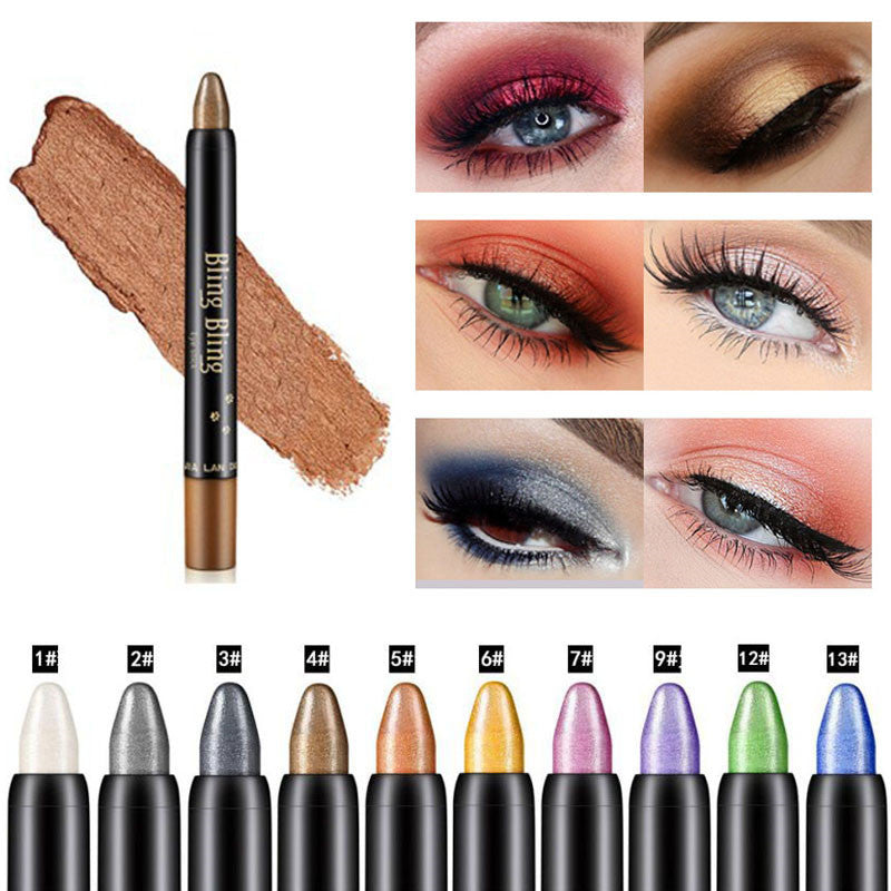 Pearlescent Eyeshadow Pen – Waterproof Shiny Gel Stick (15 Colors)