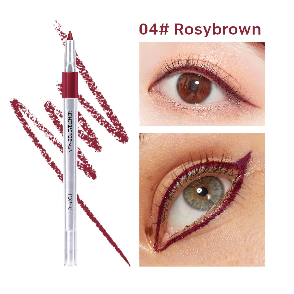 DEROL Waterproof Color Eyeliner – Long Lasting Makeup Pen