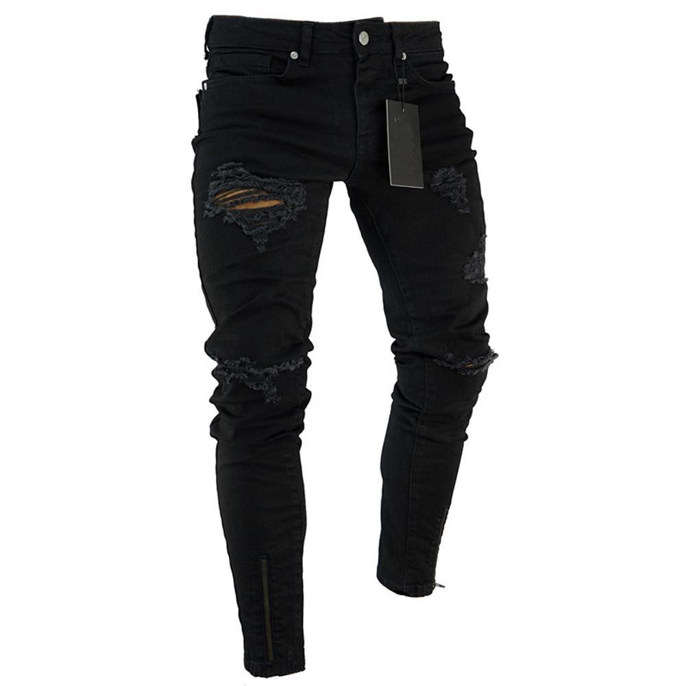 Men’s Ripped Basic Jeans