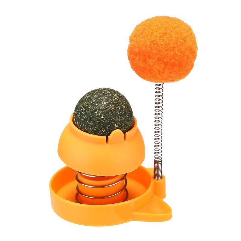 Lucky Cat Licking Mint Ball – Hairball Relief, Teeth Cleaning & Boredom Relief Cat Toy