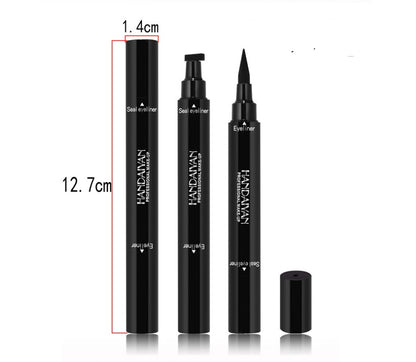 2-in-1 Double Head Seal Eyeliner – Triangle Stamp & Waterproof Liner