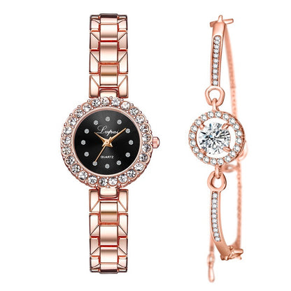 Women’s Luxury Quartz Watch & Bangle Set