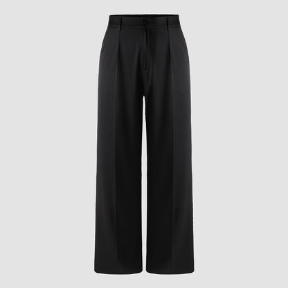 Women’s Plus Size High Waist Skinny Suit Pants with Pockets