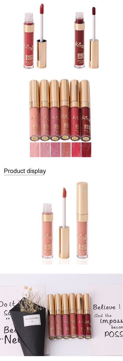 6-Pcs Liquid Matte Lipstick Set – Easy Wear, Long-Lasting