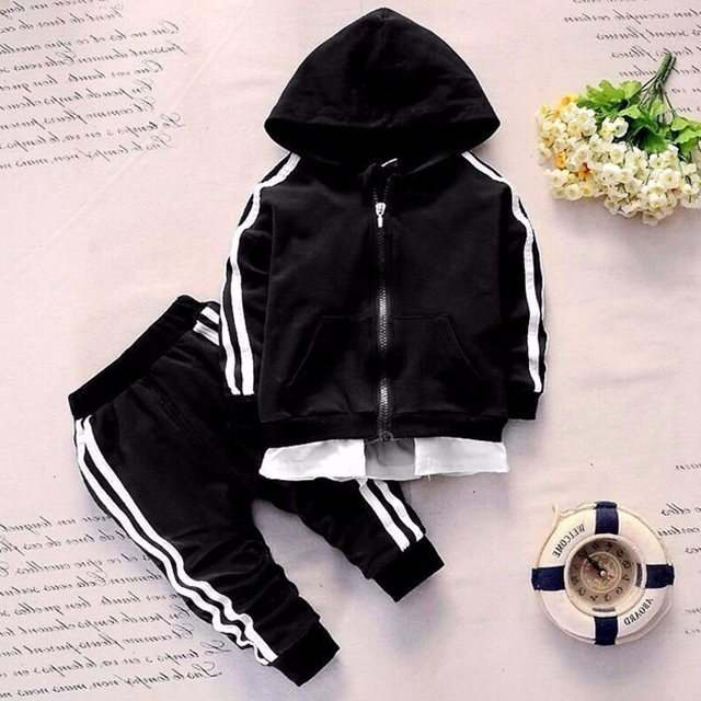 "Baby Kids Sports Suit Casual Athletic Outfit"