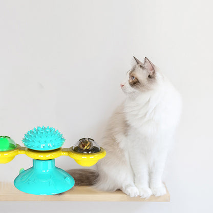 Rotating Cat Windmill Toy