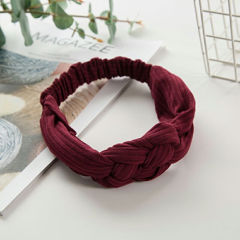 Knitted Chinese Knot Hair Band – Stylish Headband for Women