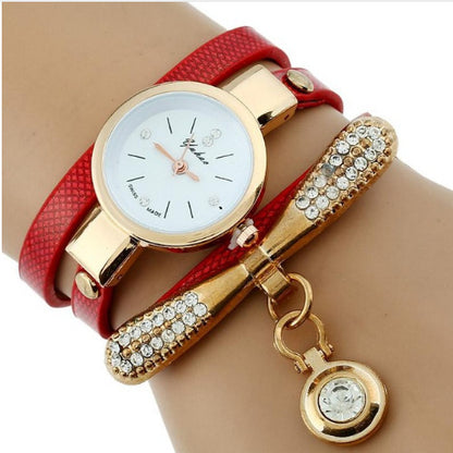Women’s Gnova Platinum Rhinestone Gold Watch