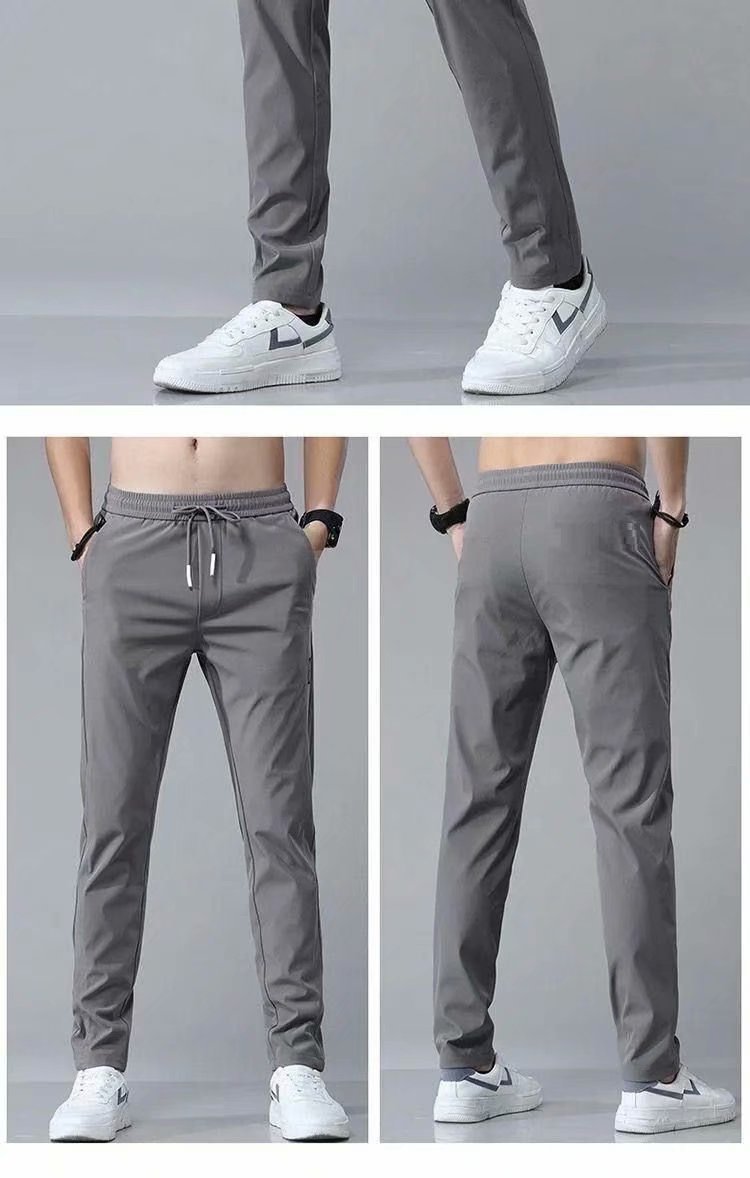 Men’s Drawstring Casual Pants – Loose Fit