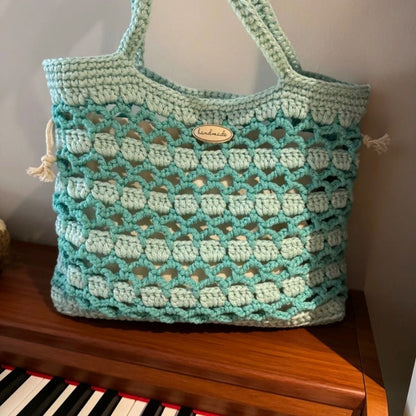 Women’s Handmade Summer Floral Woven Bag