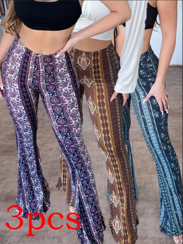 High Elastic Slim Pants – Sexy Print