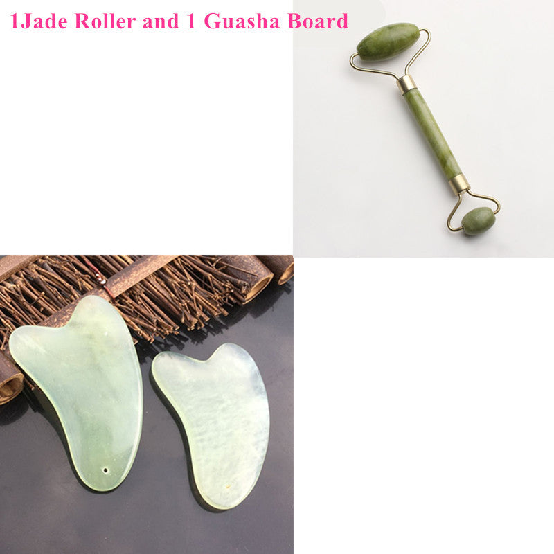 Jade Face Roller – Facial Massager for Tension Relief & Skin Care