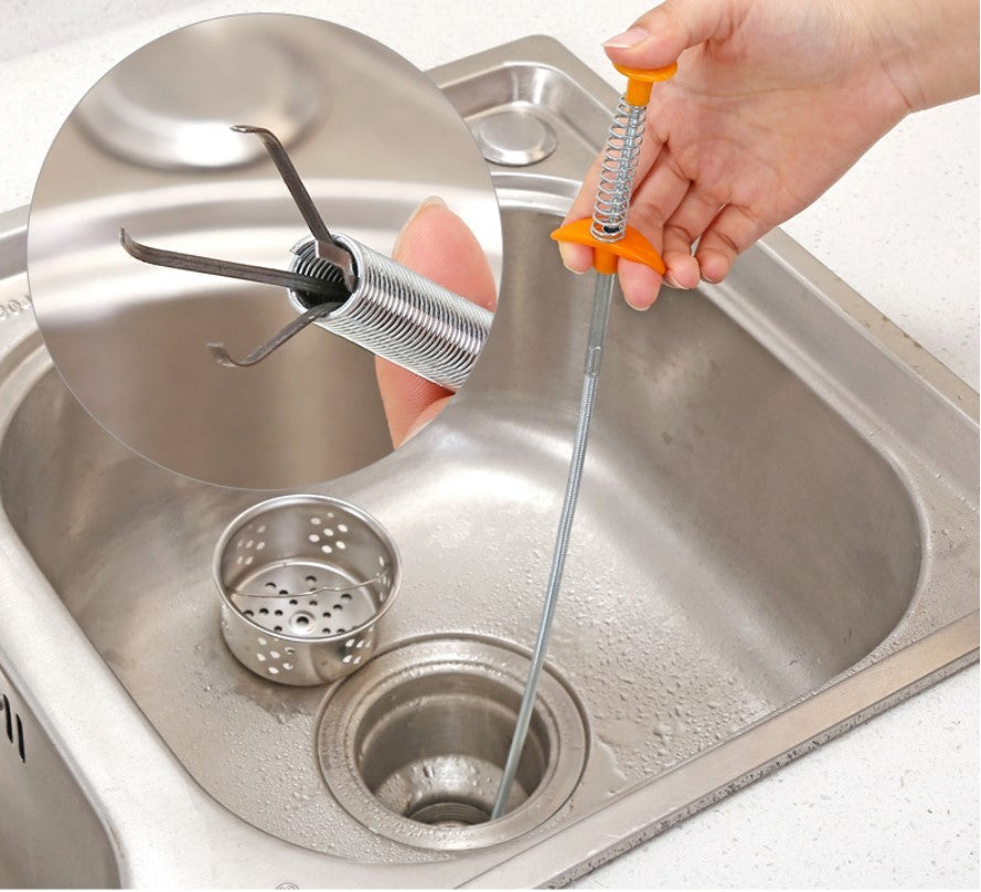 Household Drain Cleaner – Spring Tool
