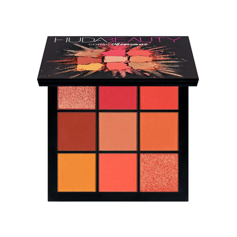 18-Color Eyeshadow Palette – Matte & Pearlescent Earth Tones